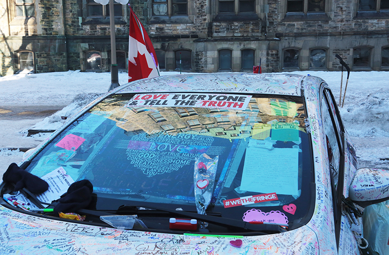 Freedom Convoy : Truckers Protest : Ottawa, Canada : Richard Moore : Photographer : Photojournalist